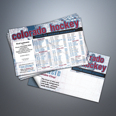 Colorado Hockey Schedule Cling