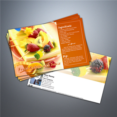 Cooking Series Postcard 021 - Fruit Kabobs and Sauce