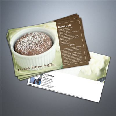 Cooking Series Postcard 025 - Chocolate Espresso Souffles