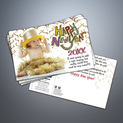 Happy New Year 004 Baby Postcard