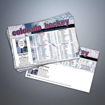 Colorado Hockey Schedule Postcard