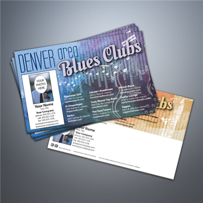 Denver Blues & Jazz Clubs Postcard