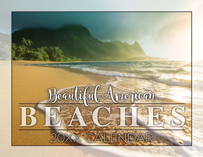 US Beaches Wall Calendar, Large