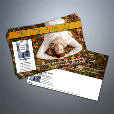 Fall Back - Sleeping Postcard