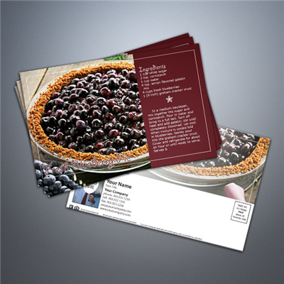 Cooking Series Postcard 006 - Fresh Blueberry Pie