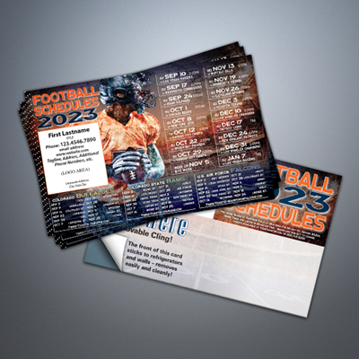 Denver Pro Football & College Schedule Cling