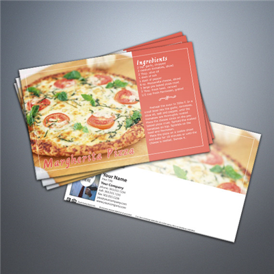 Cooking Series Postcard 016 - Margherita Pizza