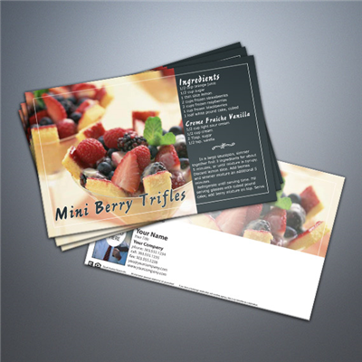 Cooking Series Postcard 015 - Mini Berry Trifles