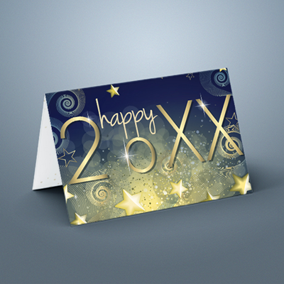 New Year's Greeting Card 004 Stars
