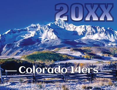 Colorado 14ers Wall Calendar, Large