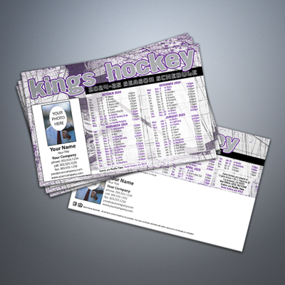 LA Kings Hockey Schedule Postcard