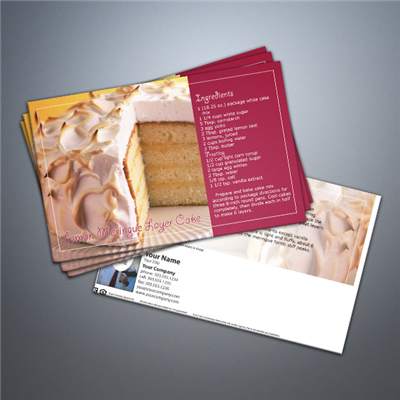Cooking Series Postcard 004 - Lemon Meringue Layer Cake