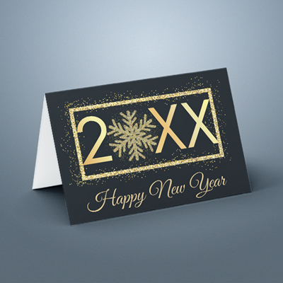 New Year's Greeting Card 005 Snowflake