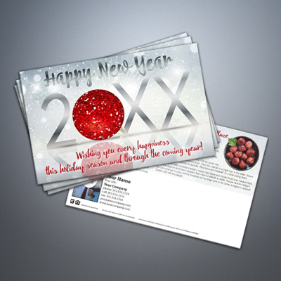 Happy New Year 009 Ornament Postcard